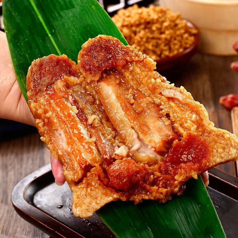 4只大馅料混合口味粽子四款新鲜霸王粽子鲜肉蛋黄多口味真空粽子