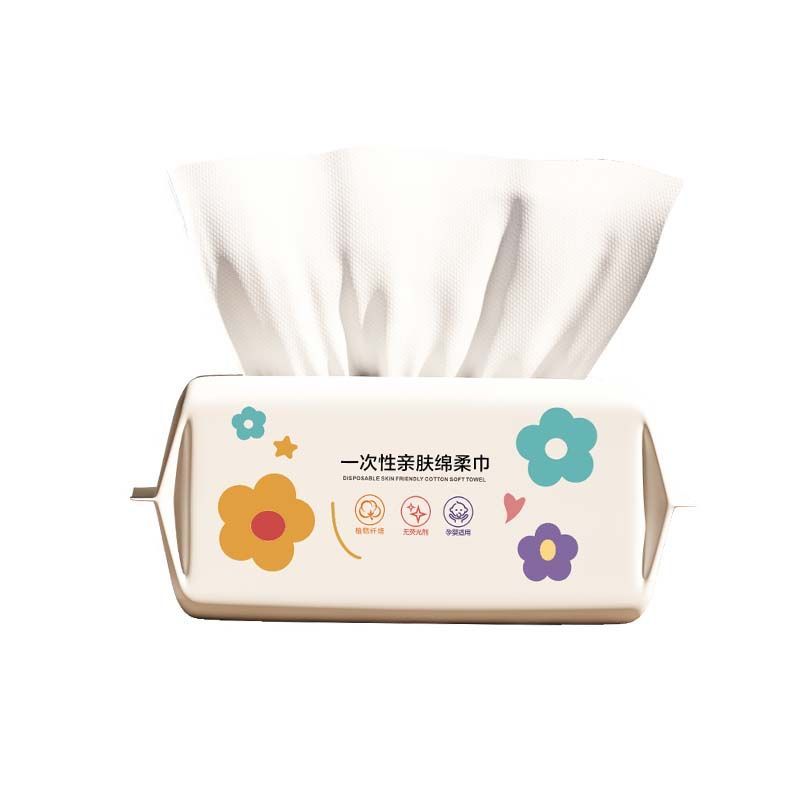 一次性洗脸巾大包加厚绵柔巾宝宝化妆洁面巾不掉毛干湿两用洗脸巾