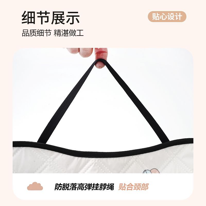 夏季新款电动车挡风被加大加宽防晒防水带小孩摩托车挡风被斗篷款 图片 5
