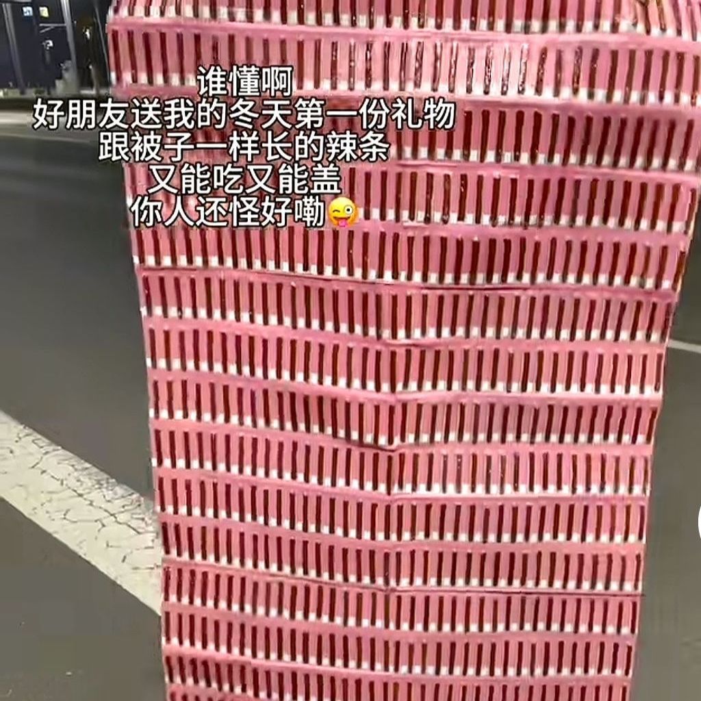 【能当被子盖辣条】有牌面怎么折都有面香辣