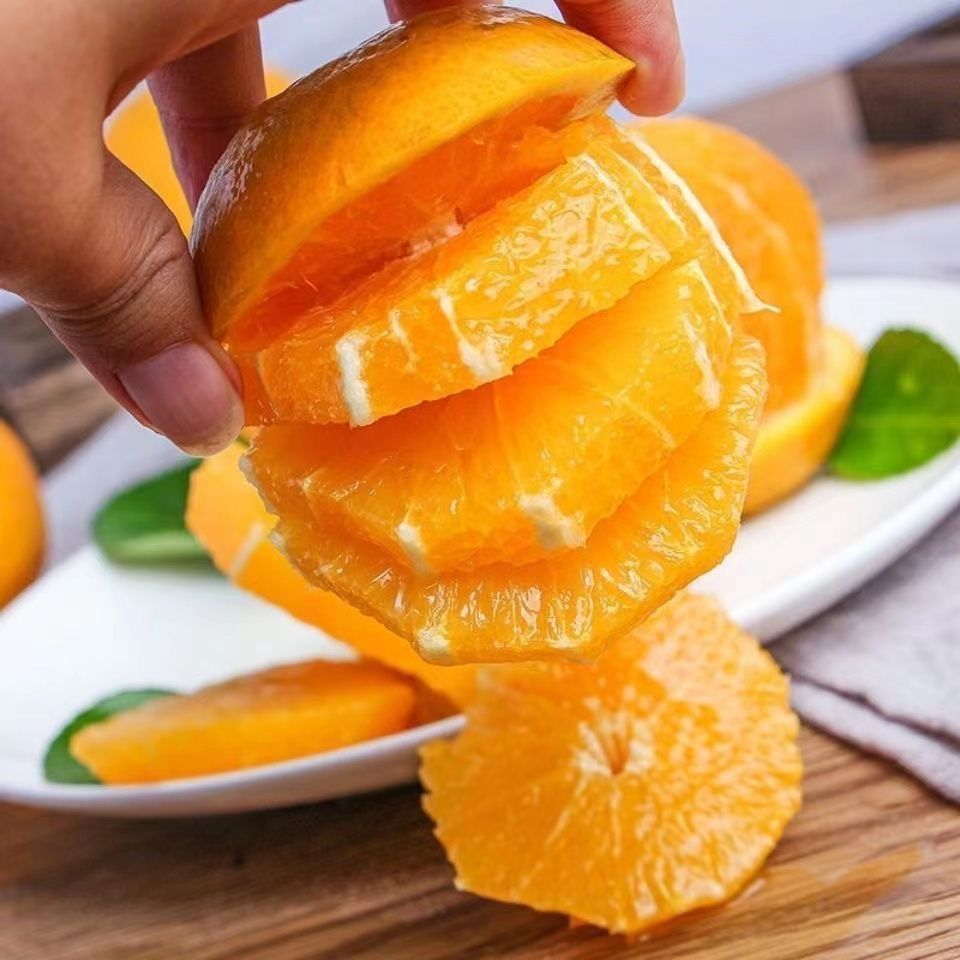 当季薄皮爆汁应季水果现摘新鲜橙子甜橙整箱包邮高山脐橙