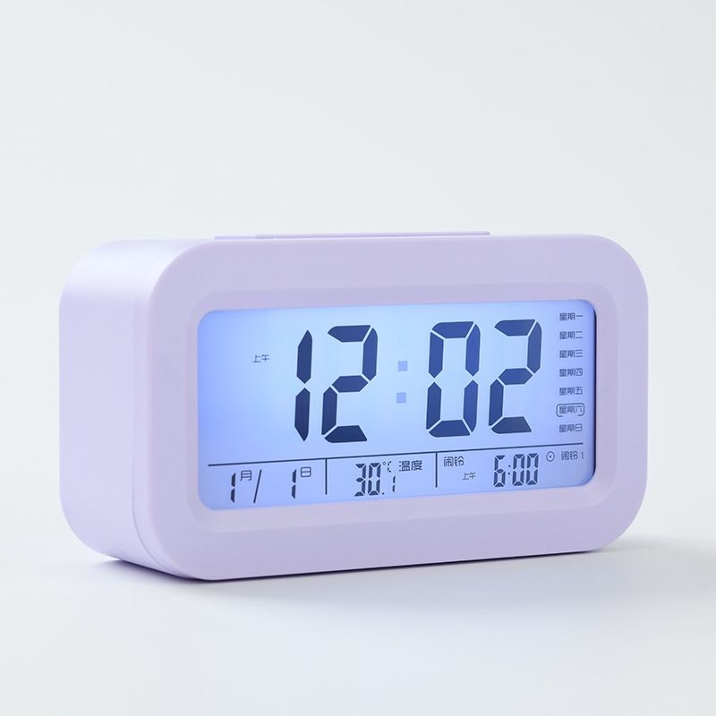 学生闹钟专用起床神器新款智能时钟夜光电子静音儿童钟表叫醒闹铃 图片 4