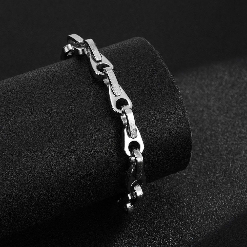 Hot-selling New Product : Titanium Steel Water Drop Bracelet Silver Chain Bracelet, Versatile Stylish_voghion.com