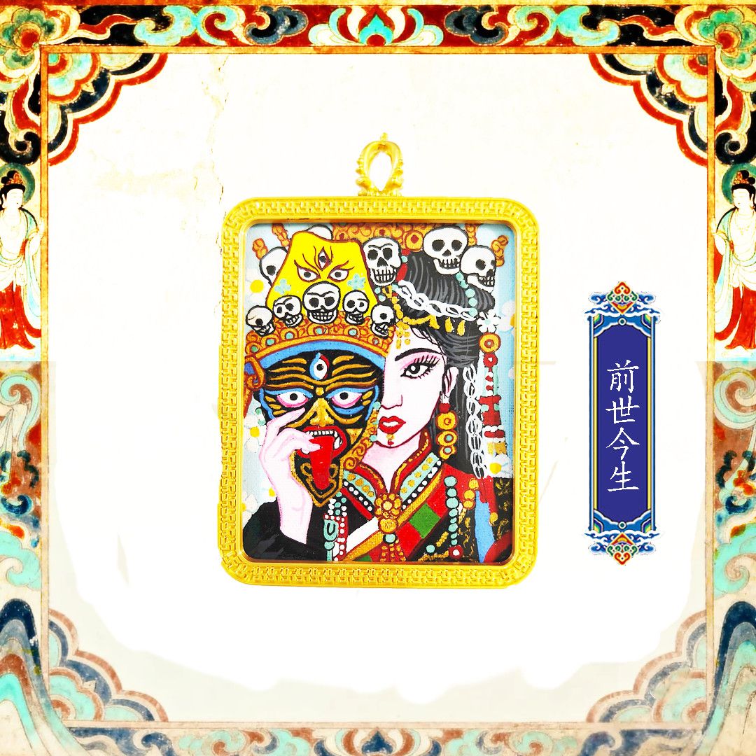 Masterpiece Hand-Painted Ratnasambhava Thangka detail 16