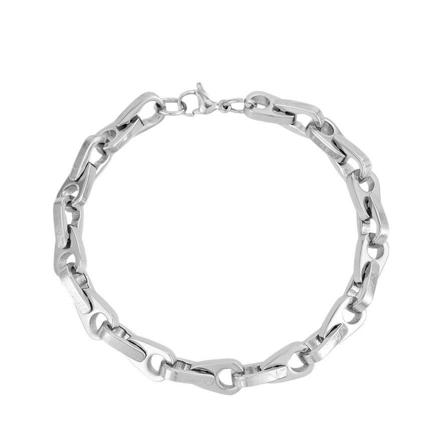 Hot-selling New Product : Titanium Steel Water Drop Bracelet Silver Chain Bracelet, Versatile Stylish_voghion.com