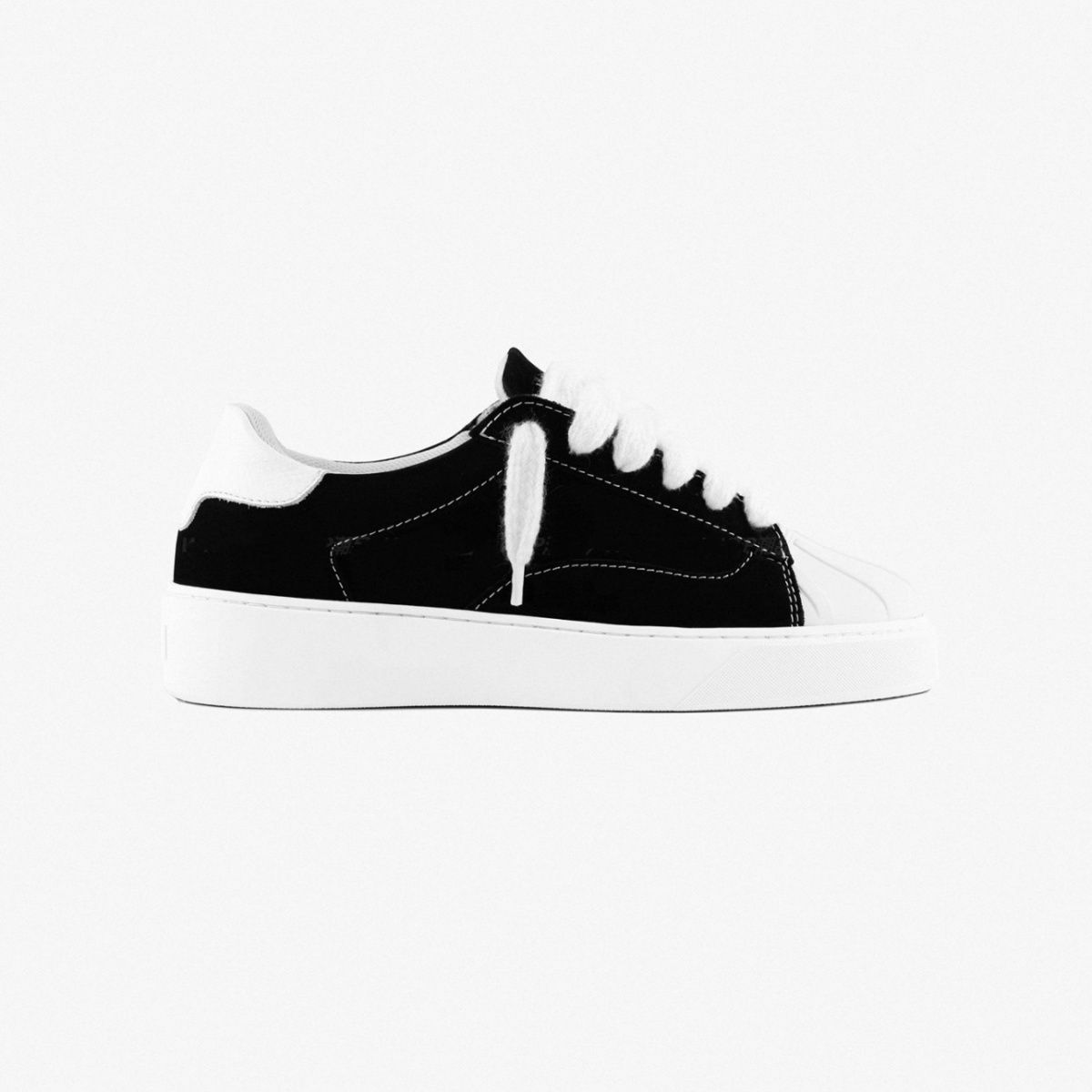 Damen Sneaker Mit Shell-toe Und Dicker Sohle Für Den Alltag_voghion.com