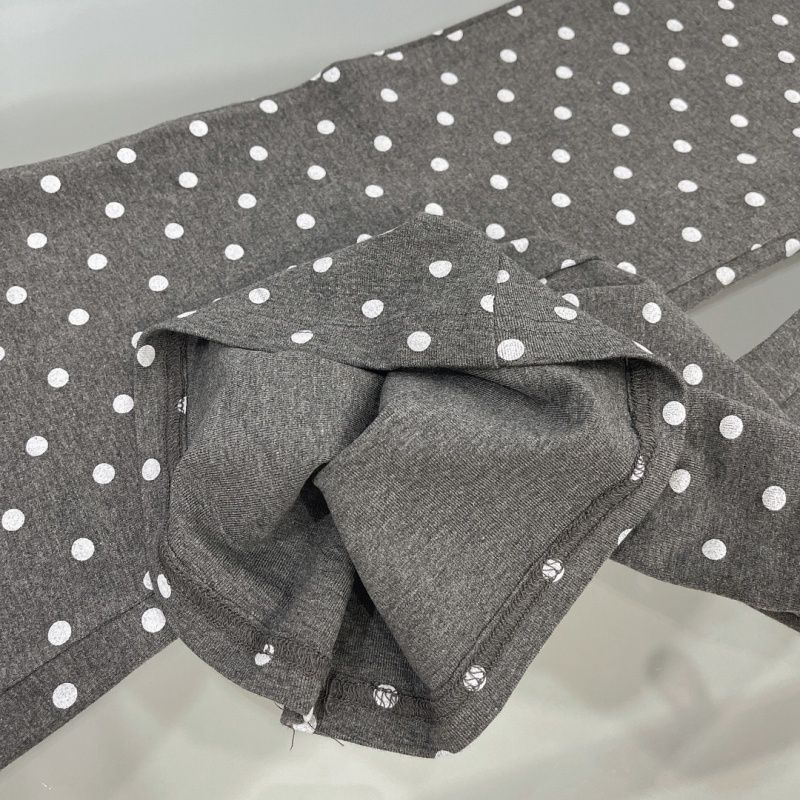 Casual byxor med prickar för damer med elastisk midja_voghion.com
