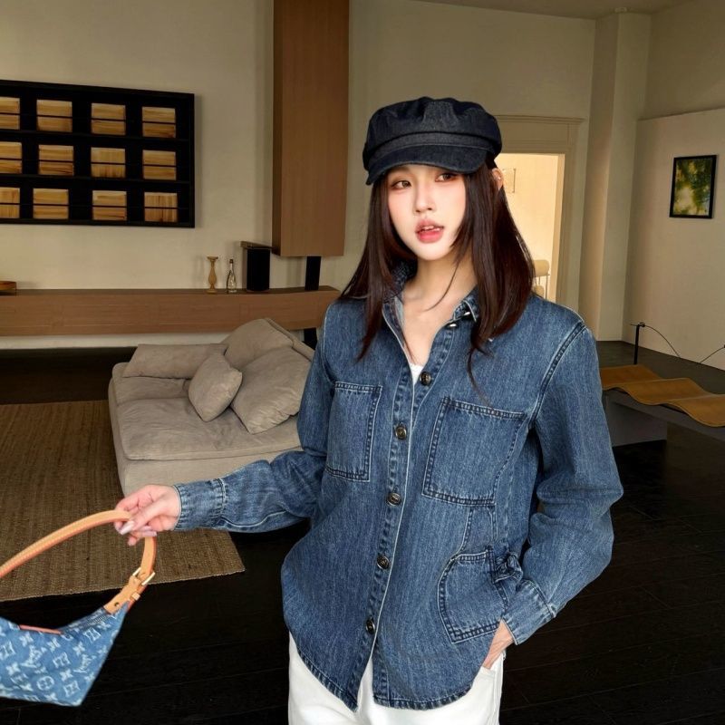 2026 Spring Super Fashionable New Denim Long-Sleeve Jacket For Women, Comfortable And Youthful Outerwear_ecoleips.com