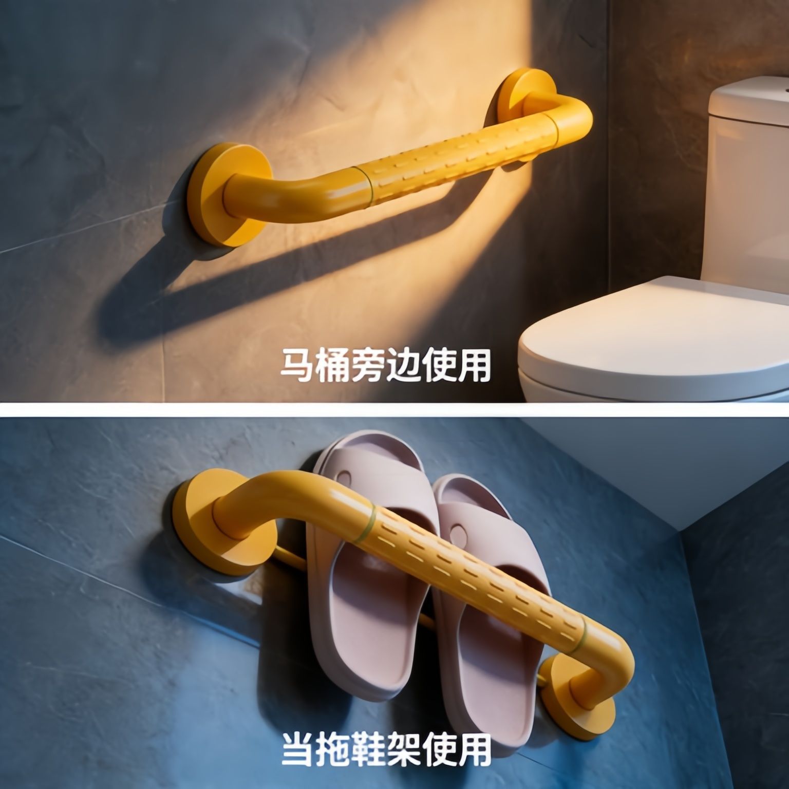 无障碍老年人残疾人卫生间老人扶手家用楼梯厕所走廊防滑特厚栏杆 图片 4