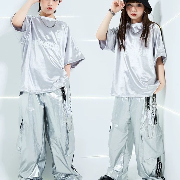 街舞儿童潮服演出服男童hiphop童装嘻哈走秀女孩爵士舞潮牌