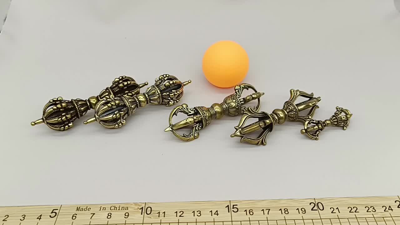 Butter Lamp Set - Brass 3 Pieces detail 15
