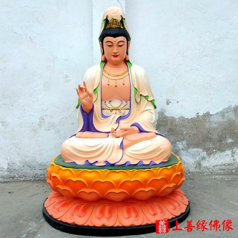 3米南海观世音菩萨白衣滴水观音娘娘树脂玻璃钢佛像【3月26日发完】