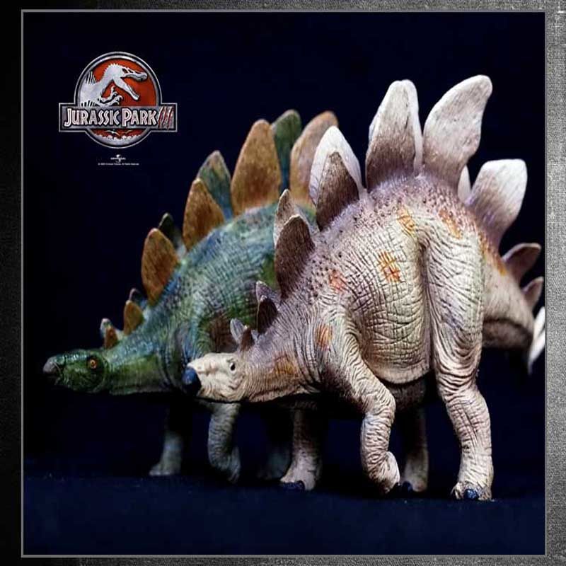 侏罗纪世界儿童实心塑胶仿真恐龙动物玩具模型食草剑龙剑节龙摆件