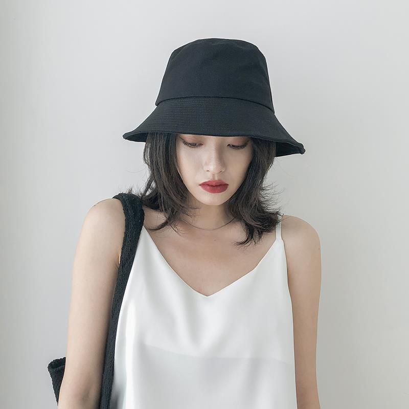 Hat double-sided fisherman hat women's autumn and winter Korean version all-match Japanese tide brand sun hat sun protection face small spring autumn summer