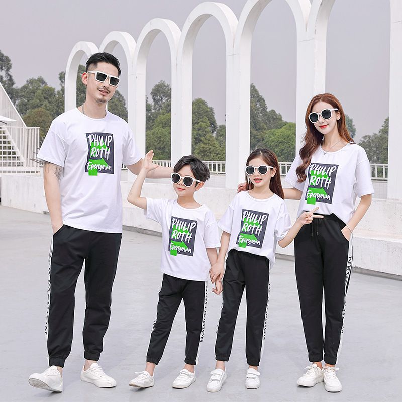 我分享了2021夏季新款亲子装一家四口套装母子母女时尚全家网红情侣