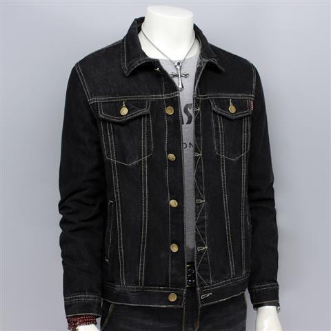 Handsome denim jacket men's loose spring 2023 new tops Korean style trendy plus size jacket denim clothes autumn coat