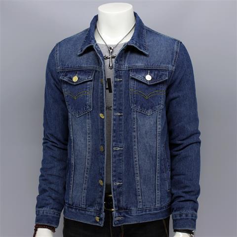 Handsome denim jacket men's loose spring 2023 new tops Korean style trendy plus size jacket denim clothes autumn coat