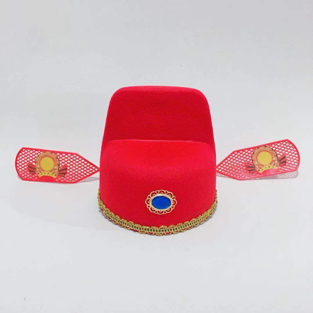 成人儿童状元帽乌纱帽新郎官帽戏曲帽 道具古装帽古代秀才县官帽