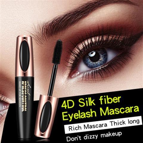 20234D Silk Fiber Curling Thick Mascara Waterproof Thick Curling eye black_voghion.com