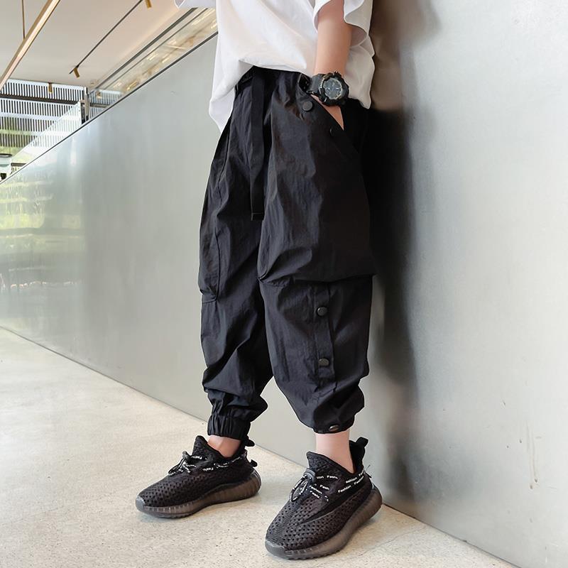 Boys' anti mosquito pants  summer clothes new middle and large children's quick drying Pants Boys' casual pants foreign children's work pants