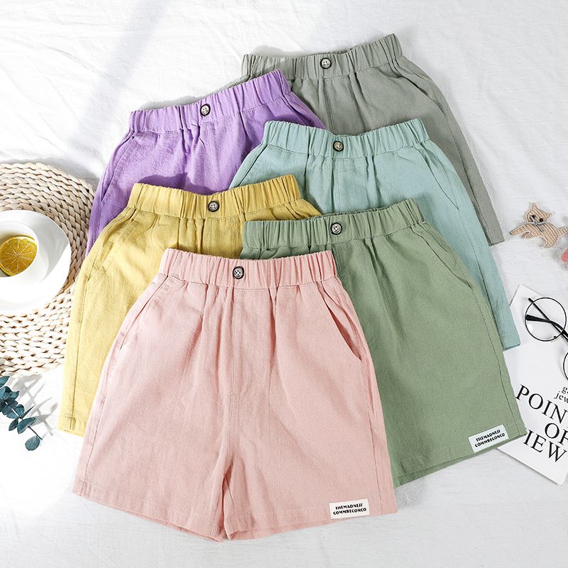 Girls' shorts wear five-point pants summer pants thin children's pants baby middle and big children summer casual sports