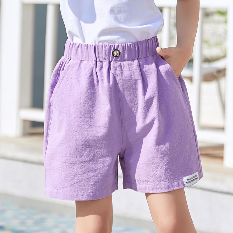 Girls' shorts wear five-point pants summer pants thin children's pants baby middle and big children summer casual sports