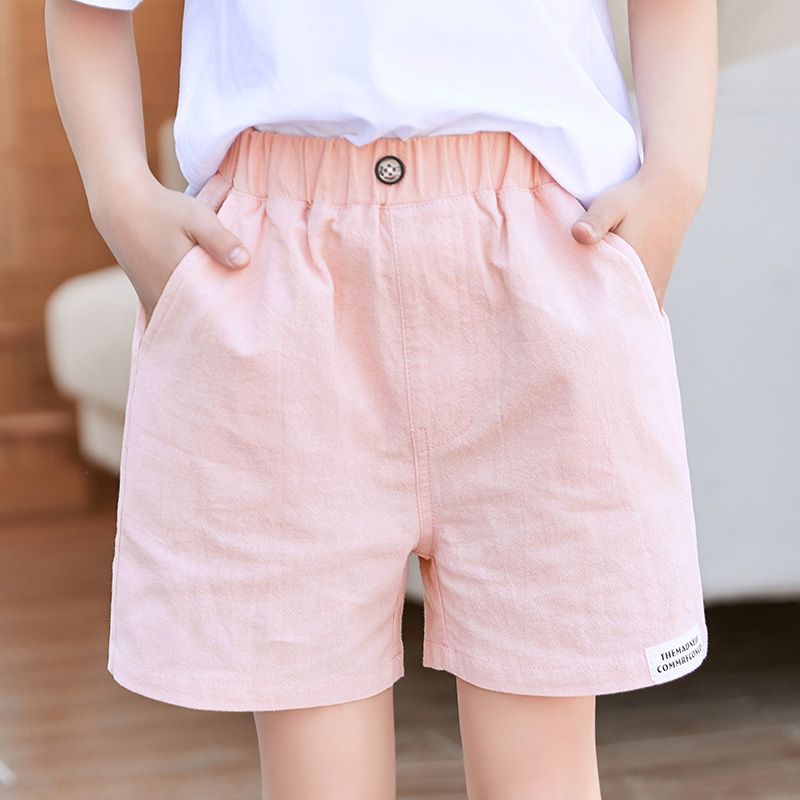 Girls' shorts wear five-point pants summer pants thin children's pants baby middle and big children summer casual sports