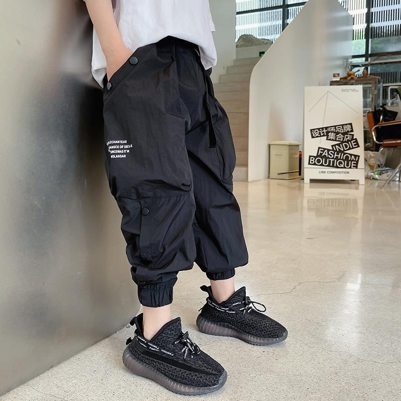 Boys' anti mosquito pants  summer clothes new middle and large children's quick drying Pants Boys' casual pants foreign children's work pants