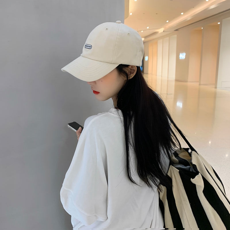 Hat female summer new sunscreen spring and autumn big face sunshade peaked cap ins Korean version tide face small baseball cap male