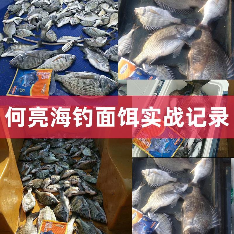 海钓鱼饵何亮面饵矶钓饵筏钓船钓鱼饵黑鲷面饵南极虾饵料矶钓鱼饵