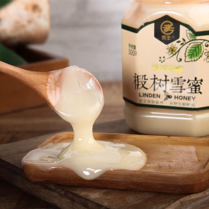 东北黑龙江椴树蜂蜜雪蜜黑蜂年货纯正天然蜂蜜结晶500克