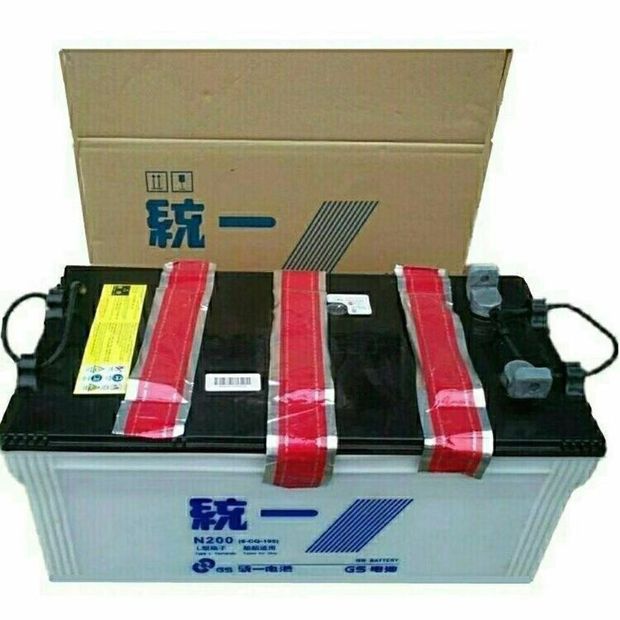 统一蓄电池n200/12v200ah/6-cq-200渔船/发电机/照明/船舶用电瓶