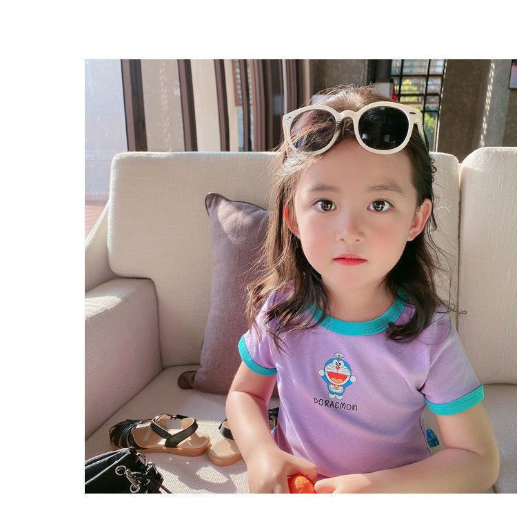 女童短袖t恤纯棉2023夏季新款韩版宝宝装洋透气网红上衣