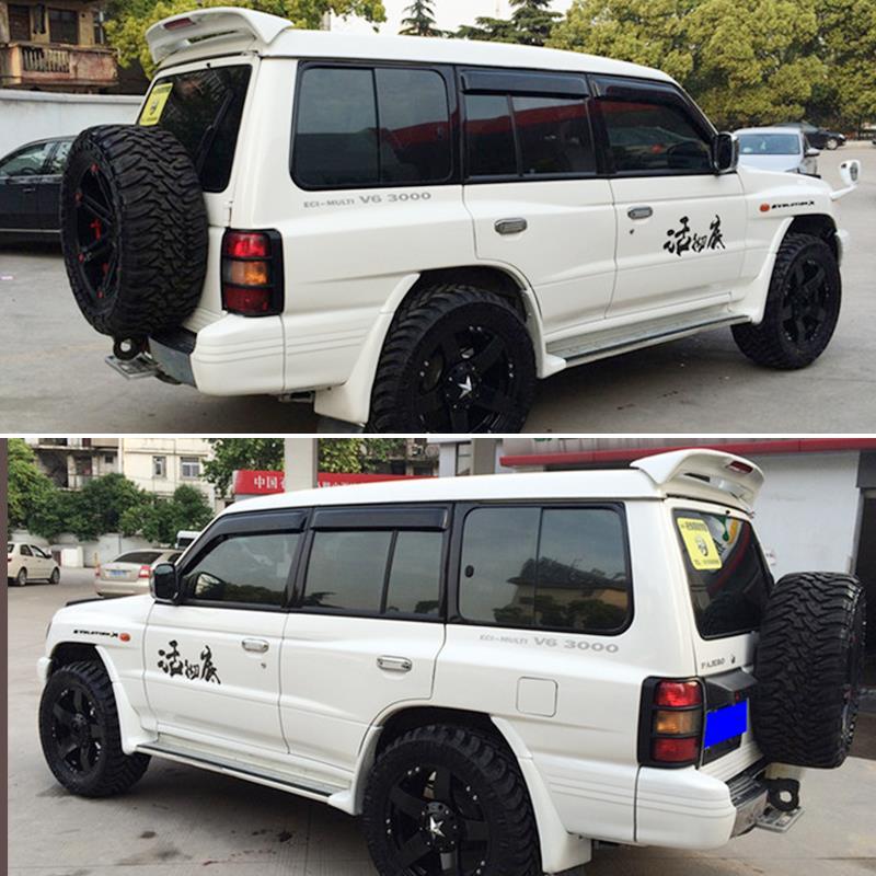 长丰猎豹黑金刚尾翼三菱v33/v31尾翼猎豹cs6 q6改装带灯尾翼烤漆