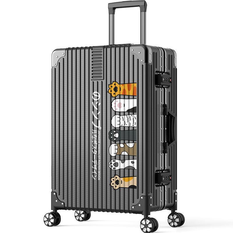 Cartelo crocodile suitcase men's graffiti personality 20 inches travel strong and durable women's trendy trolley case with universal wheels
