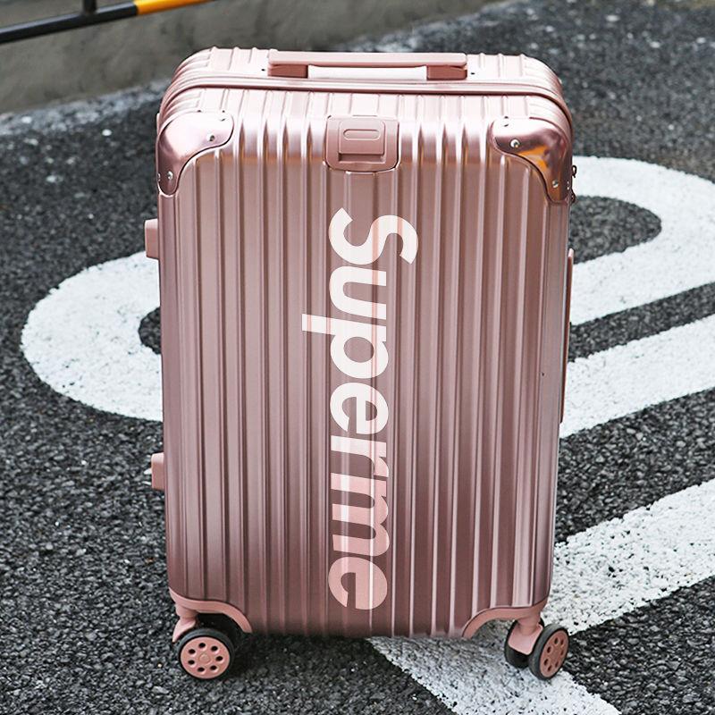 Custom luggage ins net red trolley suitcase 20 inch personality 28 male and female universal wheels 24 password leather case