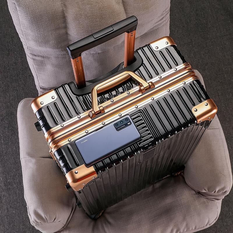 Suitcase male large capacity 20 inch boarding trolley case universal wheel female 24 password leather case durable thickened