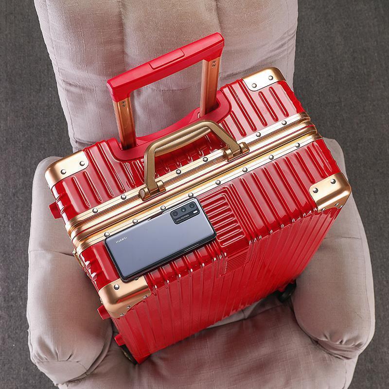 Suitcase male large capacity 20 inch boarding trolley case universal wheel female 24 password leather case durable thickened