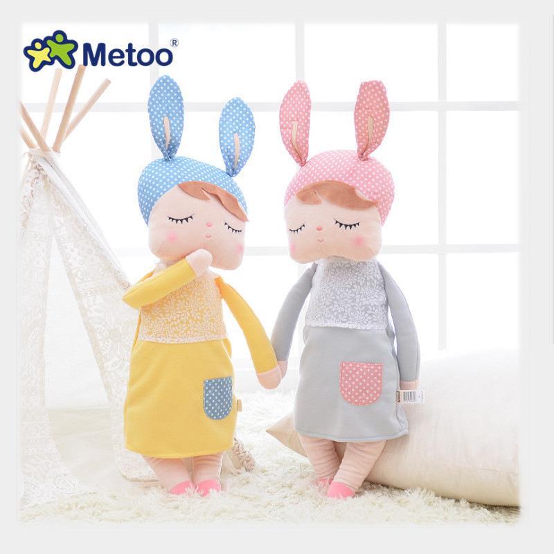 metoo rabbit angela stuffed toy dream comfort doll for kids