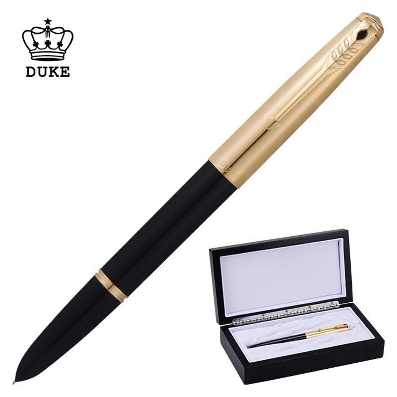 duke/公爵钢笔14k金笔复古书法练字弯尖弯头美工墨水钢笔d51礼盒