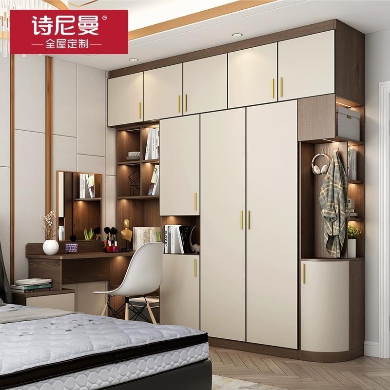全屋定制 卧室整体衣柜衣帽间定制推拉门现代简约家具定做