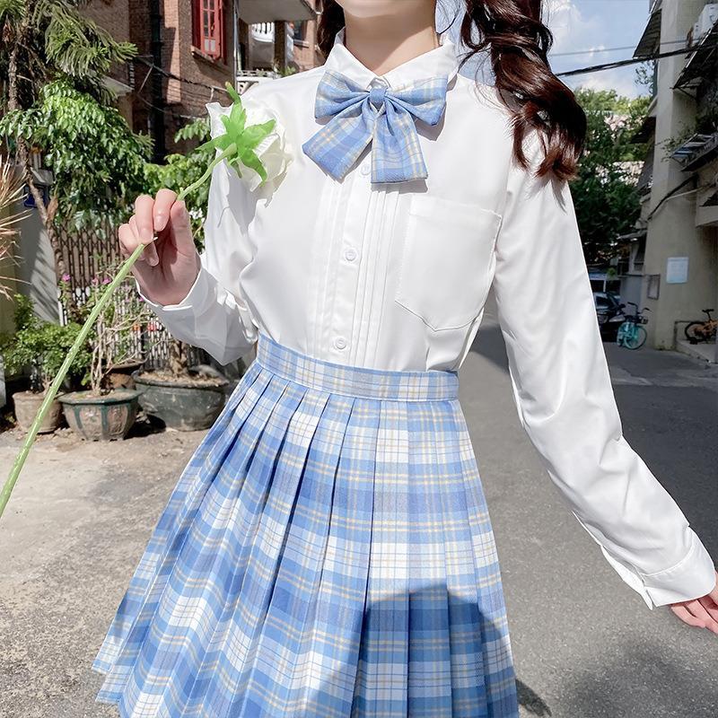 日系学院风jk制服伪娘变装衣服套装男士学生大码校服女装大佬用品