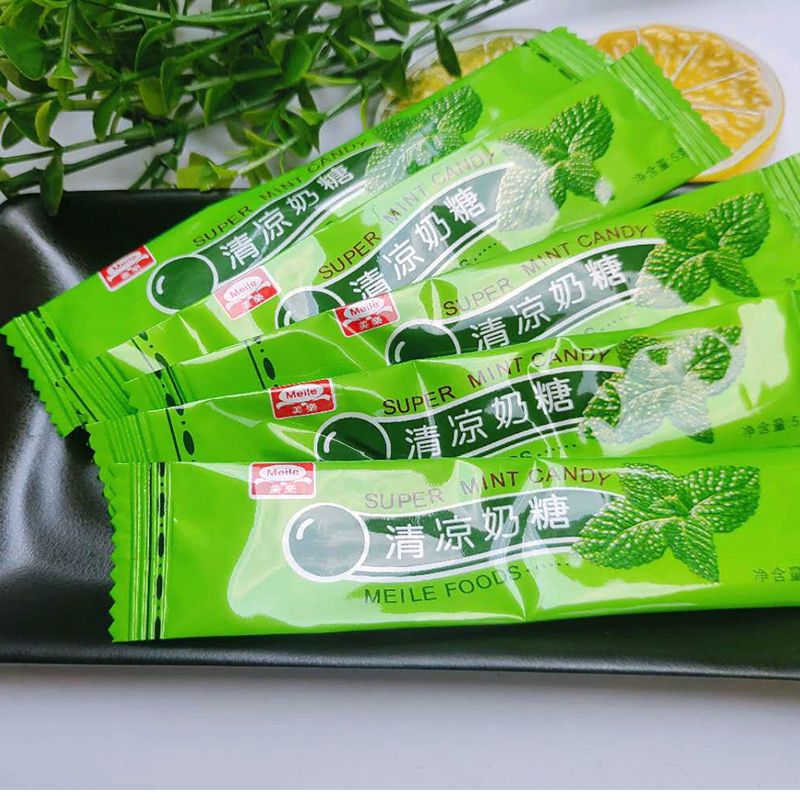 清凉奶糖158克老式薄荷味奶片糖果劲凉西瓜喜糖软糖怀旧回忆零食