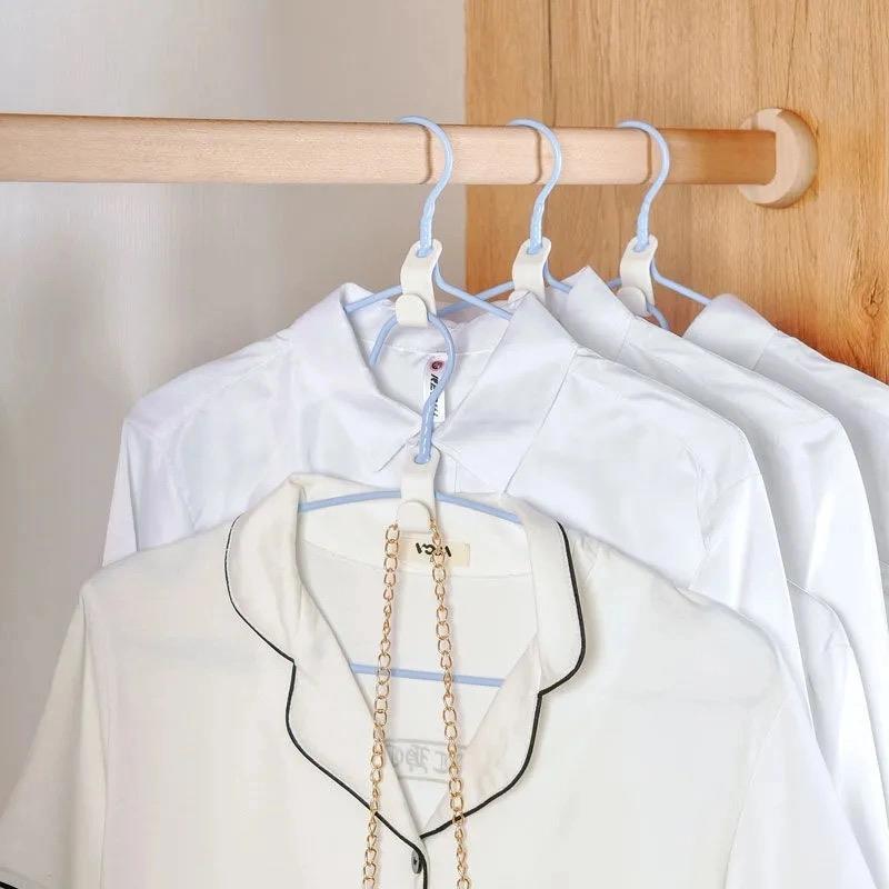 Clothes hook hook multi-functional household clothes hanger drying clothes hook clothes hanging can be superimposed to save space storage artifact