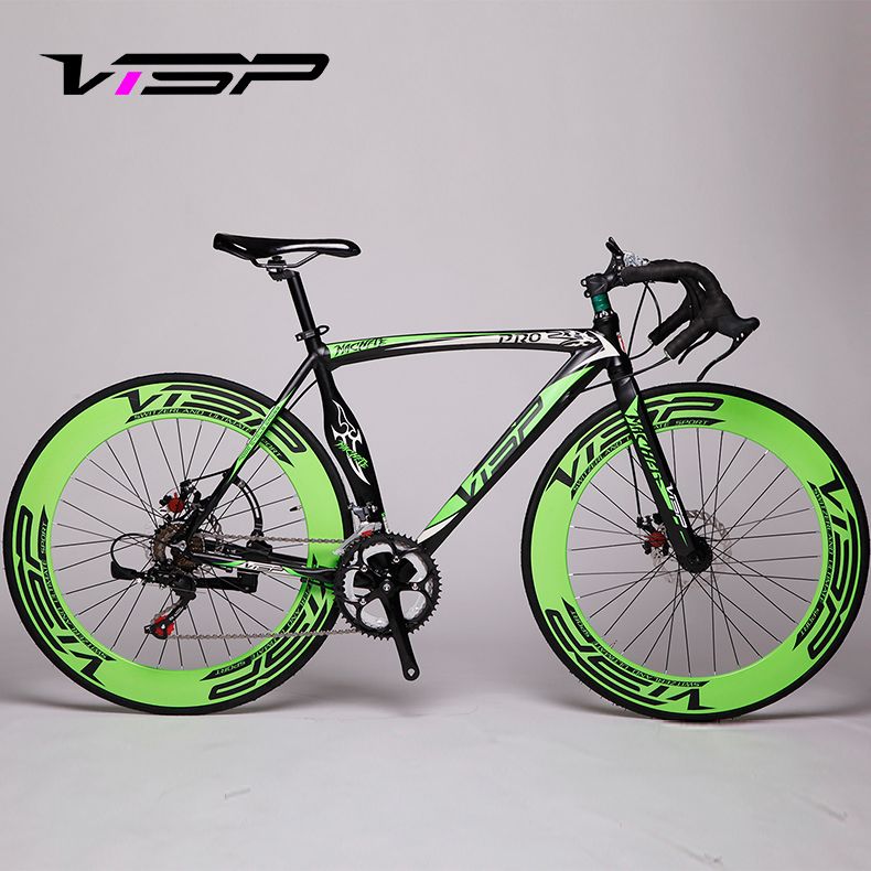 visp 公路车 弯刀公路自行车700c公路赛 双碟刹变速公路赛车