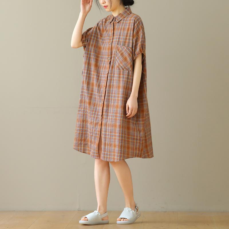 特大碼女裝夏裝顯瘦襯衣女中長款連衣裙女2022新款短袖襯衫上衣女