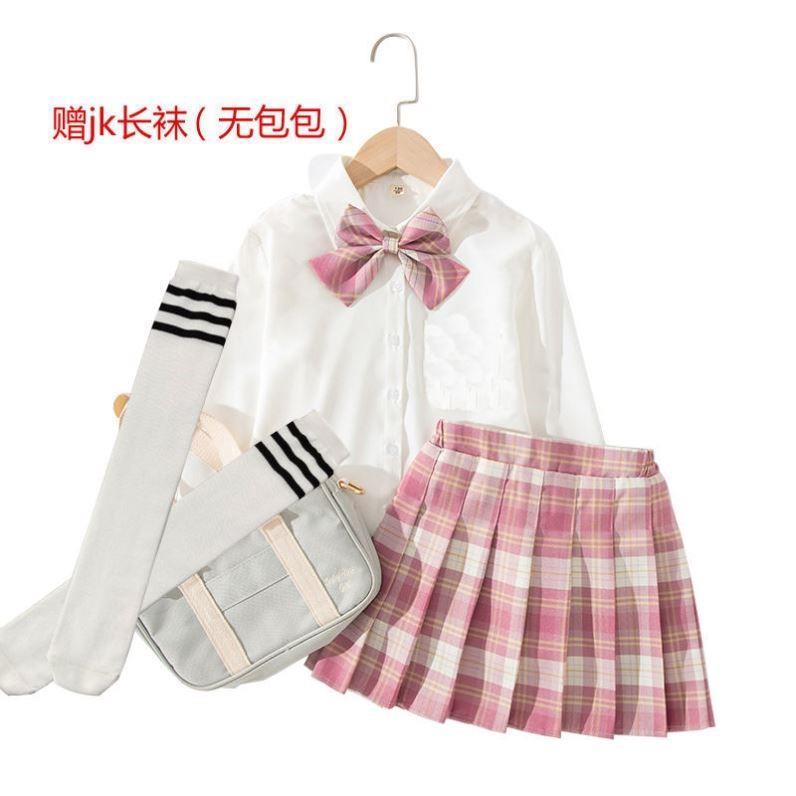 兒童jk制服正版2女童3秋裝4長袖5寶寶6學生7歲小童日系學院風套裙