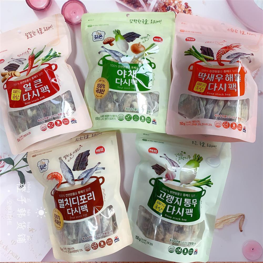 韩国海牌昆布海带汤料包银鱼鳀鱼蔬菜萝卜独立调味料包韩式料理