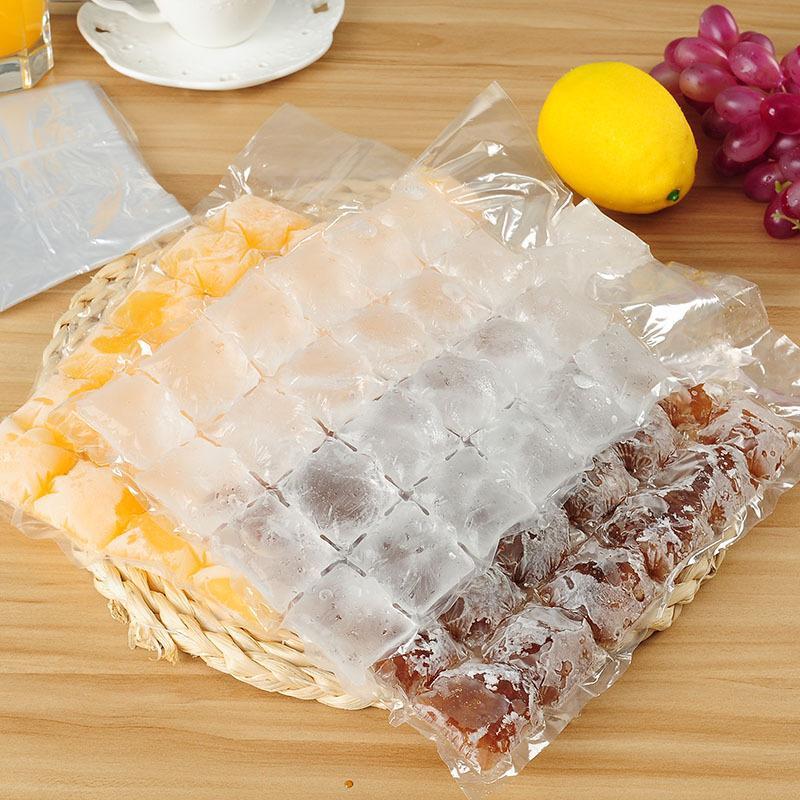 一次性制冰袋自封塑料冰格袋磨具24格10片装注水制冰保鲜袋