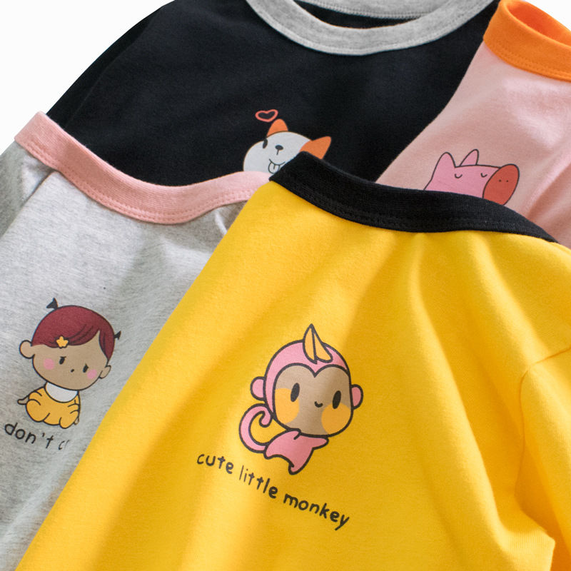 品牌童装2021春季新款 韩版女童长袖t恤衫儿童服装一